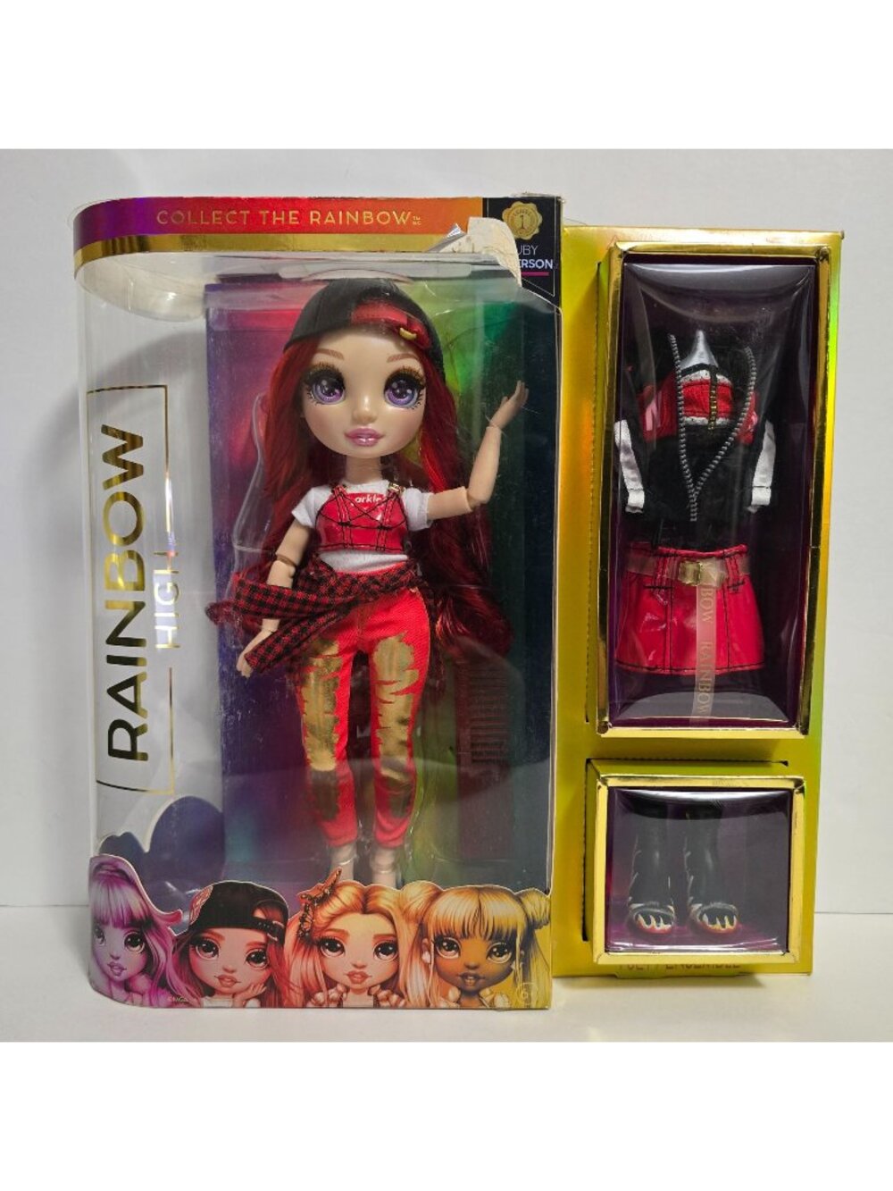 Rainbow High Series 1 Ruby Anderson Red Fashion Doll MGA *Damaged Box*